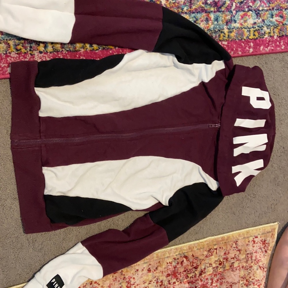 Victoria secrets pink zip up sweatshirt